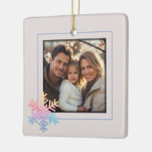 Simple Snowflake Keramisch Ornament (Links)