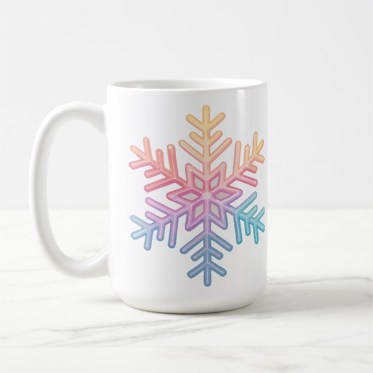 Simple Snowflake Koffiemok (Links)
