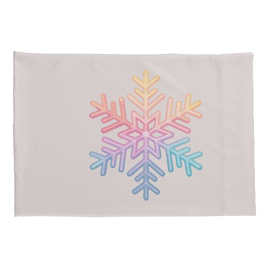 Simple Snowflake Kussensloop (Achterkant-Rechts)