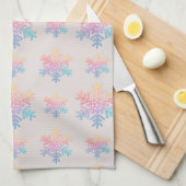 Simple Snowflake Theedoek (Quarter Fold)