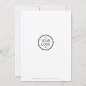 Simple Snowflakes Invitation annuelle de fête de v (Dos)