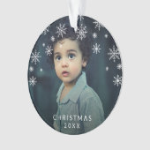 Simple Snowflakes mignon Photo Noël (devant)