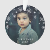 Simple Snowflakes mignon Photo Noël (devant)