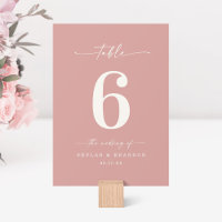 Simple Solid Color Dusty Rose Pink Wedding