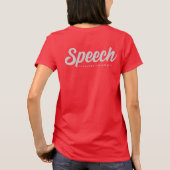 Simple Speech Language Pathologist T-shirt (Achterkant)