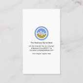 Simple Stock Share Bar Graph Visitekaartje (Achterkant)