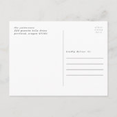 Simple Style | Faire-part de remise des diplômes a (Dos)