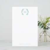 Simple Styled Monogram stationary (Staand voorkant)