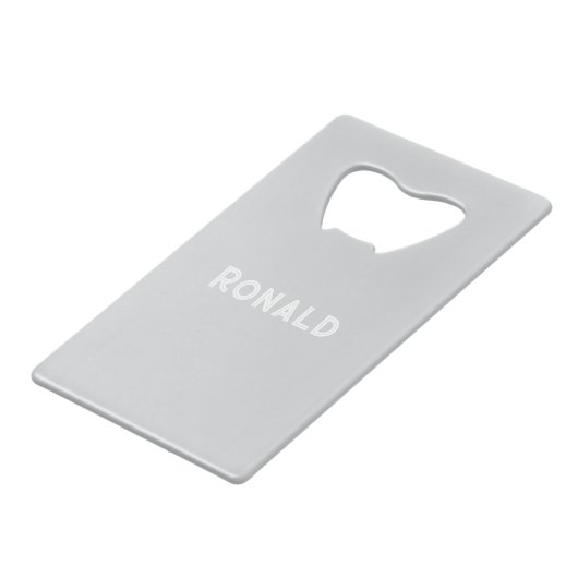 Simple Stylish Bottle Opener Custom Text Bar Key (Dos Angle)