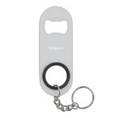 Simple Stylish Bottle Opener Custom Text Bar Key Mini Flessenopener (Achterkant)
