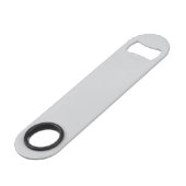 Simple Stylish Bottle Opener Custom Text Bar Key Speed Flessenopener (Achterkant Gekanteld)