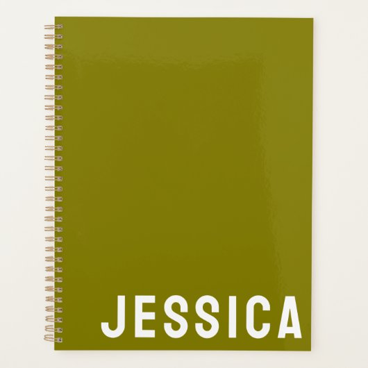 SIMPLE STYLISH MODERN CUSTOMIZED NAME DAILY PLANNER (Voorkant)