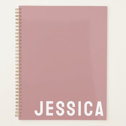 SIMPLE STYLISH MODERN CUSTOMIZED NAME DAILY PLANNER (Voorkant)