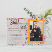 simple Surprise Anniversaire Fête Photo Invitation (Debout devant)