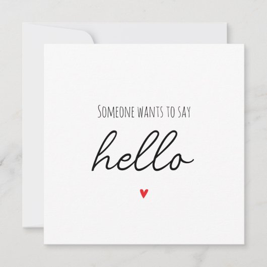 Simple Surprise Reveal Zwangerschapsaankondiging K Aankondiging (Voorkant)