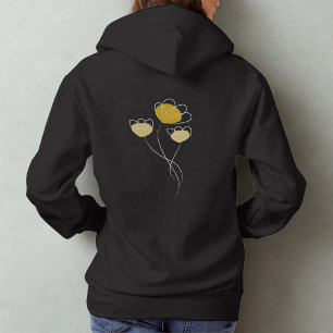 Simple Sweat À Capuche Fille Minimaliste Conçue Fl