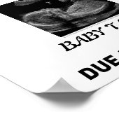 SIMPLE & SWEET: AANKONDIGING VAN BABY POSTER (Hoek)