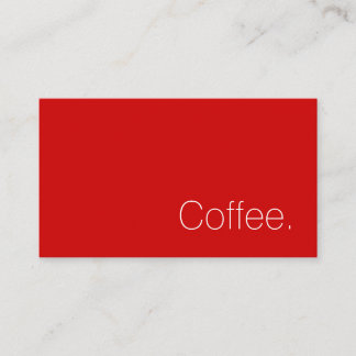 Simple Swiss Word Dark Loyalty Coffee Punch-Card