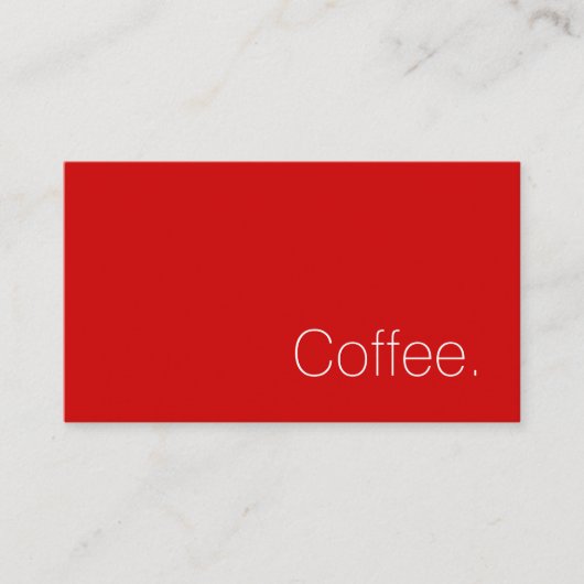 Simple Swiss Word Dark Loyalty Coffee Punch-Card (Voorkant)