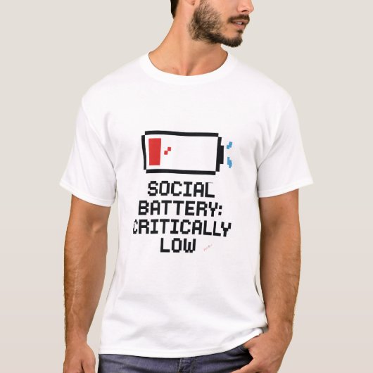 Simple T-shirt pour hommes grande taille avec humo (Devant)