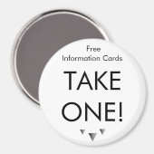 Simple Take One Magnet - Customisé (Recto/Verso)