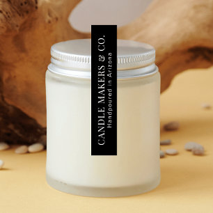 Simple Tamper Proof Mince Candle Jar Étiquette noi