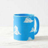 simple tasse bleu ciel (Devant droit)