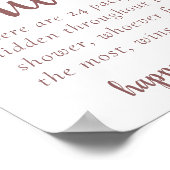 Simple Taupe Pacifier Hunt | Desert Roos Shower Poster (Hoek)