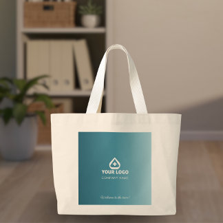 Simple Teal Gedragsgezondheidslogo Welkom Grote Tote Bag