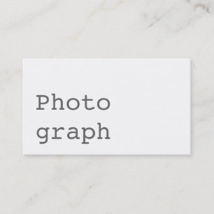 Simple tendance Carte de visite blanc standard