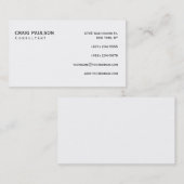 Simple tendance Cute Carte de visite noir blanc cl (Devant / Derrière)