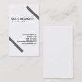 Simple tendance Cute Carte de visite noir blanc cl (Devant / Derrière)