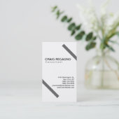 Simple tendance Cute Carte de visite noir blanc cl (Debout devant)