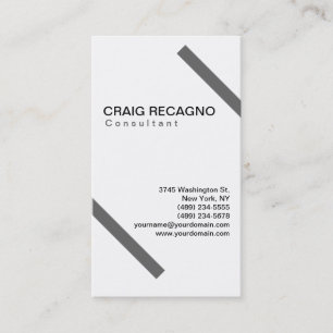 Simple tendance Cute Carte de visite noir blanc cl