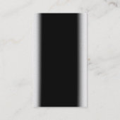 Simple tendance Cute Carte de visite noir blanc cl (Dos)