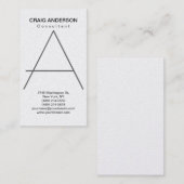 Simple tendance mignon Carte de visite simple (Devant / Derrière)