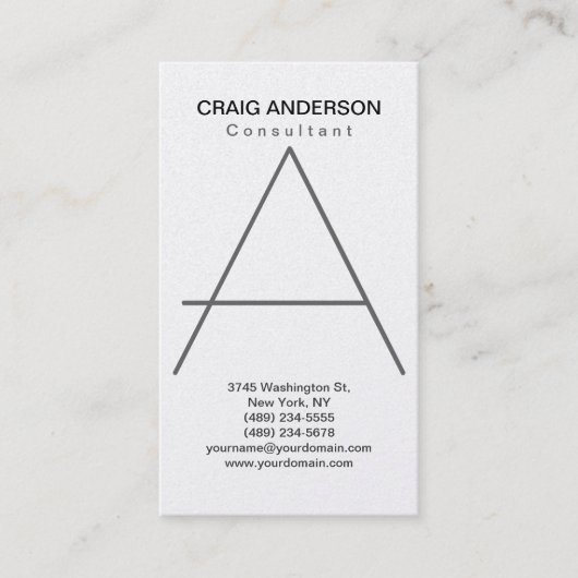 Simple tendance mignon Carte de visite simple (Devant)