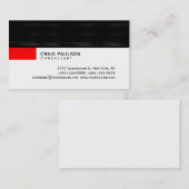 Simple tendance mignon rouge noir blanc Carte de v (Devant / Derrière)