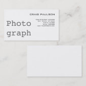 Simple tendance mignonne Carte de visite blanc cla (Devant / Derrière)