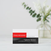 Simple tendance mignonne noir blanc rouge Carte de (Debout devant)