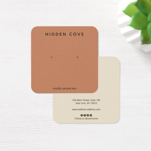 Simple Terre en terre cuite à oreille bijoux (Bureau)