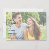 Simple Text Overlay Photo Save The Date (Voorkant)