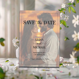 Simple Text Overlay Photo Save The Date