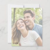 Simple Text Photo Overlay Wedding Menu (Dos)