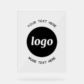 Simple texte de logo promotionnel d'entreprise (Recto)
