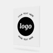 Simple texte de logo promotionnel d'entreprise (Angle)