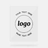 Simple texte de logo promotionnel d'entreprise (Recto)