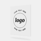 Simple texte de logo promotionnel d'entreprise (Angle)