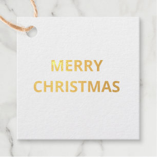 simple texte minimal merci GOLD FOIL étiquettes ca