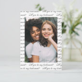 Simple Texte Photo Seras-Tu Ma Carte D'Époux (Debout devant)